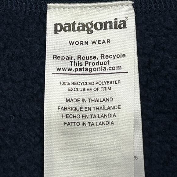 Patagonia Better Sweater 1/4 Quarter Zip Fleece 25618 Blue Womens XL X-Large - Picture 5 of 8